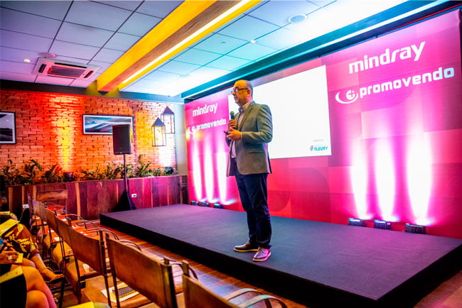 Promovendo evento parceira Mindray